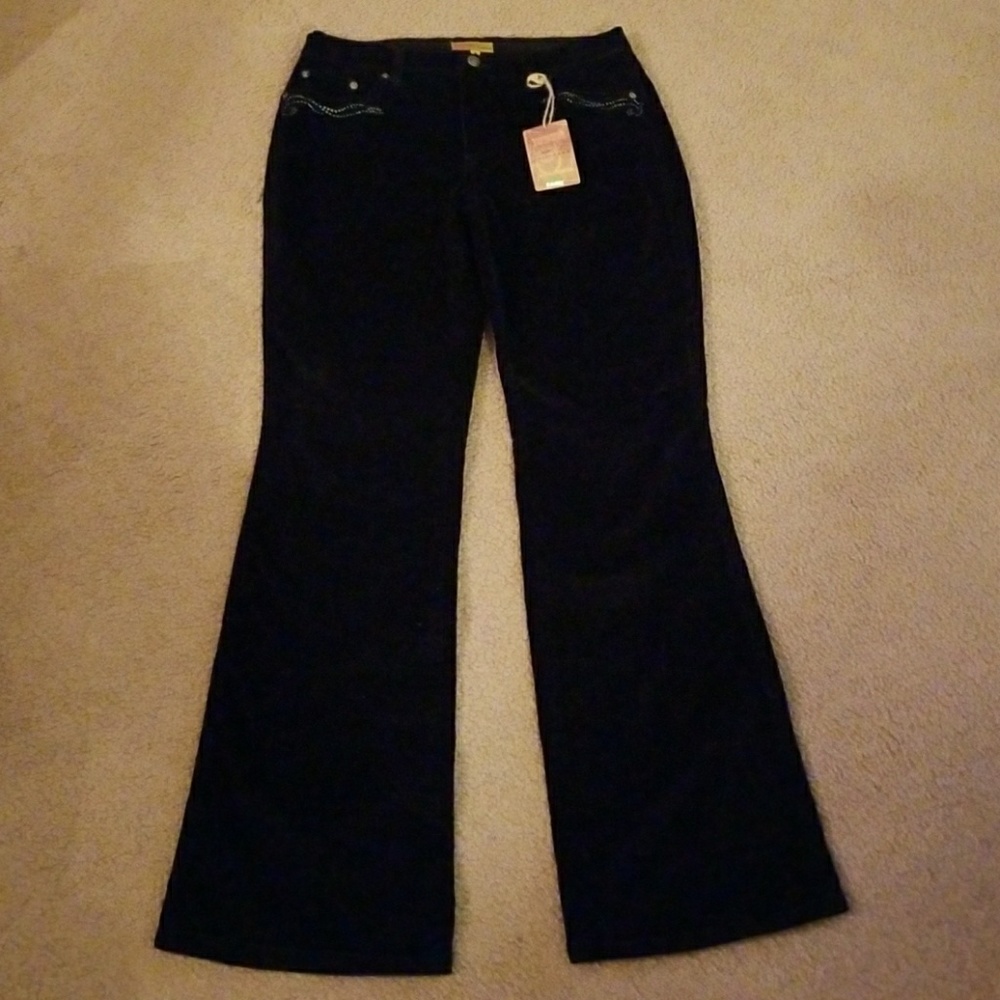 Black boot cut pants